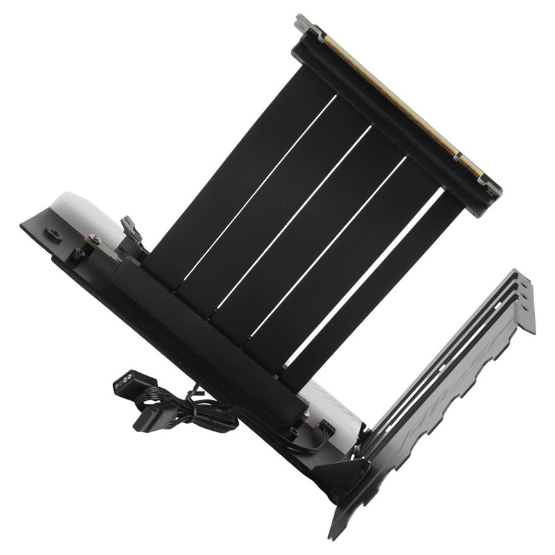 Pcie 4.0 X16 Riser Cable 90 Degree - ชุดอุปกรณ์รองรับการ์ดจอ พร้อมขายึด GPU แนวตั้ง และสายริเซอร์ PCI-E