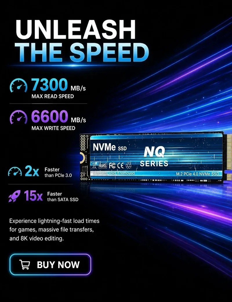 NQ SERIES NVME SSD 2TB/4TB NVM - M.2 Nvme 4Tb Pcie 4.0 Ssd บทวิจารณ์และราคา